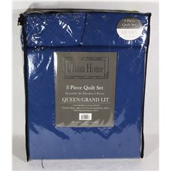 NEW URBAN HOME 3PC QUEEN SIZE QUILT SET