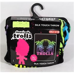 NEW 40" X 50" TROLL THEME THROW BLANKET
