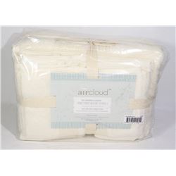 NEW AIR CLOUD 6PC TOWEL SET, 100% LONG STAPLE