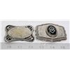 Image 1 : SILVER BELT BUCKLES- SET OF 2