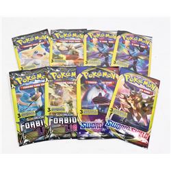 8 NEW SEALED PACKS OF POKEMON CARDS