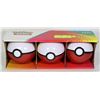 Image 1 : LOT OF 3 POKEBALLS WITH CARDS, DICE ETC.
