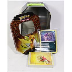 POKEMON COLLECTORS TIN WITH CARDS PIN