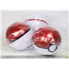 Image 1 : LOT OF 3 POKEBALLS WITH CARDS, DICE ETC.