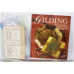 GOLD LEAF FOR GILDING (3 OUNCES/8 PKGS- VINTAGE) &