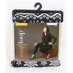 WEST LOOP LADIES FLEECE LEGGINGS (HOLIDAY PRINT)