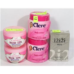 FLAT OF ASSORTED BEAUTY PRODUCTS INCLUDING