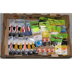 FLAT OF ASSORTED NEW FISHING TACKLE
