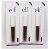 Image 1 : LOT OF THREE NEW E.L.F. BURGUNDY LIP LACQUER