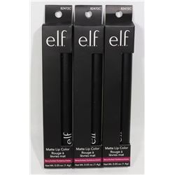 LOT OF THREE NEW E.L.F. BERRY SORBET MATTE LIP