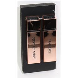 2 NEW REALHER MOISTURIZING LIPSTICKS - ROSE PINK &