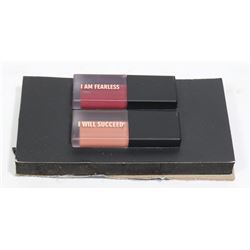 2 NEW REALHER MATTE LIQUID LIPSTICKS - DARK PINK &