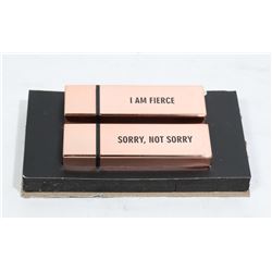 2 NEW REALHER MOISTURIZING LIPSTICKS - ROSE PINK &