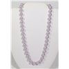 Image 1 : #36- PURPLE SEA SHELL PEARL NECKLACE 10mm/7.5"