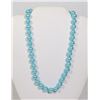 Image 1 : #2-SKY BLUE SEA SHELL PEARL NECKLACE 10mm/15"