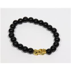 #191-BLACK OBSIDIAN BRACELET 8mm/7.5"