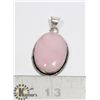 Image 1 : #155-PINK ROSE QUARTZ PENDANT