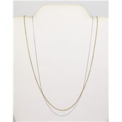#150-STERLING SILVER NECKLACE (18") 2 pcs