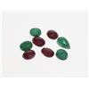 Image 1 : #77-RED RUBY & EMERALD GEMSTONE 56.30ct
