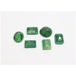 #69-GREEN EMERALD GEMSTONE 63.35ct