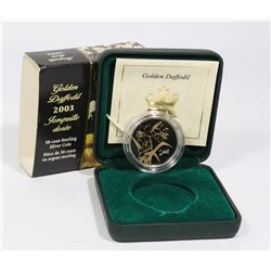 2003 SILVER GOLD PLATE DAFFODIL 50c COIN