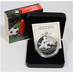 2003 SILVER FIFA $5 WORLD CUP PR COIN