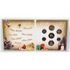 Image 1 : 2004 COLOURED SANTA XMAS 25c 7 COIN SET