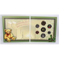 2006 COLOURED XMAS STOCKING 25c COIN SET