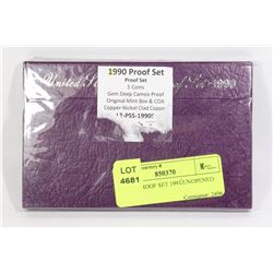 5 COIN PROOF SET 1990 UNOPENED