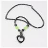 Image 1 : HEMATITE HEART NECKLACE