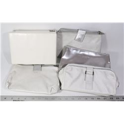 LA PRAIRIE MAKEUP BAGS (4) & CASE (1)- SET OF 5