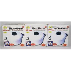 LOT OF 3 NEW MICRO MASTER NEW MICROWAVE PRESSURE