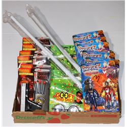 LARGE FLAT OF ASSORTED KIDS GUN TOYS