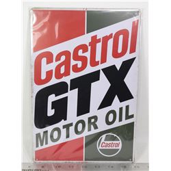 NEW CASTROL GTX MOTOR OIL METAL SIGN