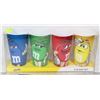 Image 1 : NEW 4PC M & M'S 3-D CUP SET