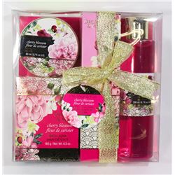 NEW CHERRY BLOSSOM 3PC BATH SET