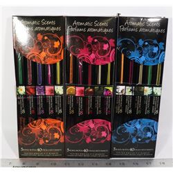 3 PACKS OF ASSORTED INCENSE STICKS