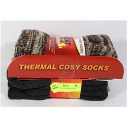 2PK LADIES HEAT WAVE COZY SOCKS