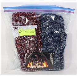 2PK LADIES HEAT WAVE MITTENS