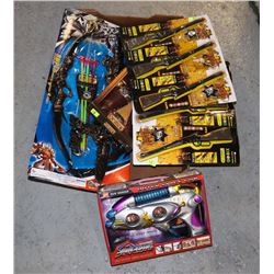 FLAT OF ASSORTED KIDS GUN/ WEAPON TOYS