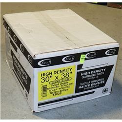 CASE OF 30" X 38" CLEAR GARBAGE BAGS