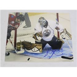 AUTOGRAPHED JEFF DESLAURIERS EDMONTON OILERS 8X10