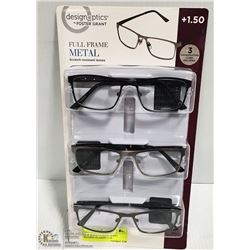 NEW SEALED FOSTER GRANT READING GLASSES +1.50