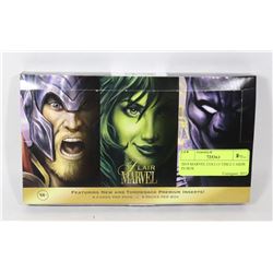 MARVEL COLLECTORS CARDS IN OPEN BOX