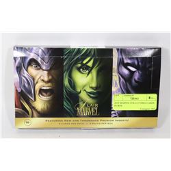 MARVEL COLLECTORS CARDS IN OPEN BOX