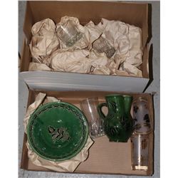 BOX OF ASSORTED POTTERY