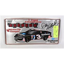 1994 DALE EARNHARDT 7 TIME CHAMPION LICENSE PLATE
