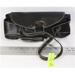 BLACK LEATHER PURSE - GENERAL,