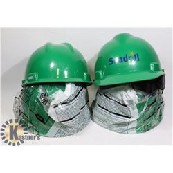 LOT OF 4 MSA HARD HATS