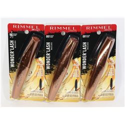 BUNDLE OF THREE REMMEL WONDER' LASH MASCARA